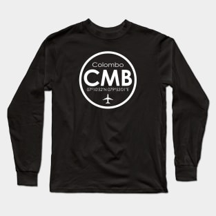 CMB, Colombo Bandaranaike International Airport Long Sleeve T-Shirt